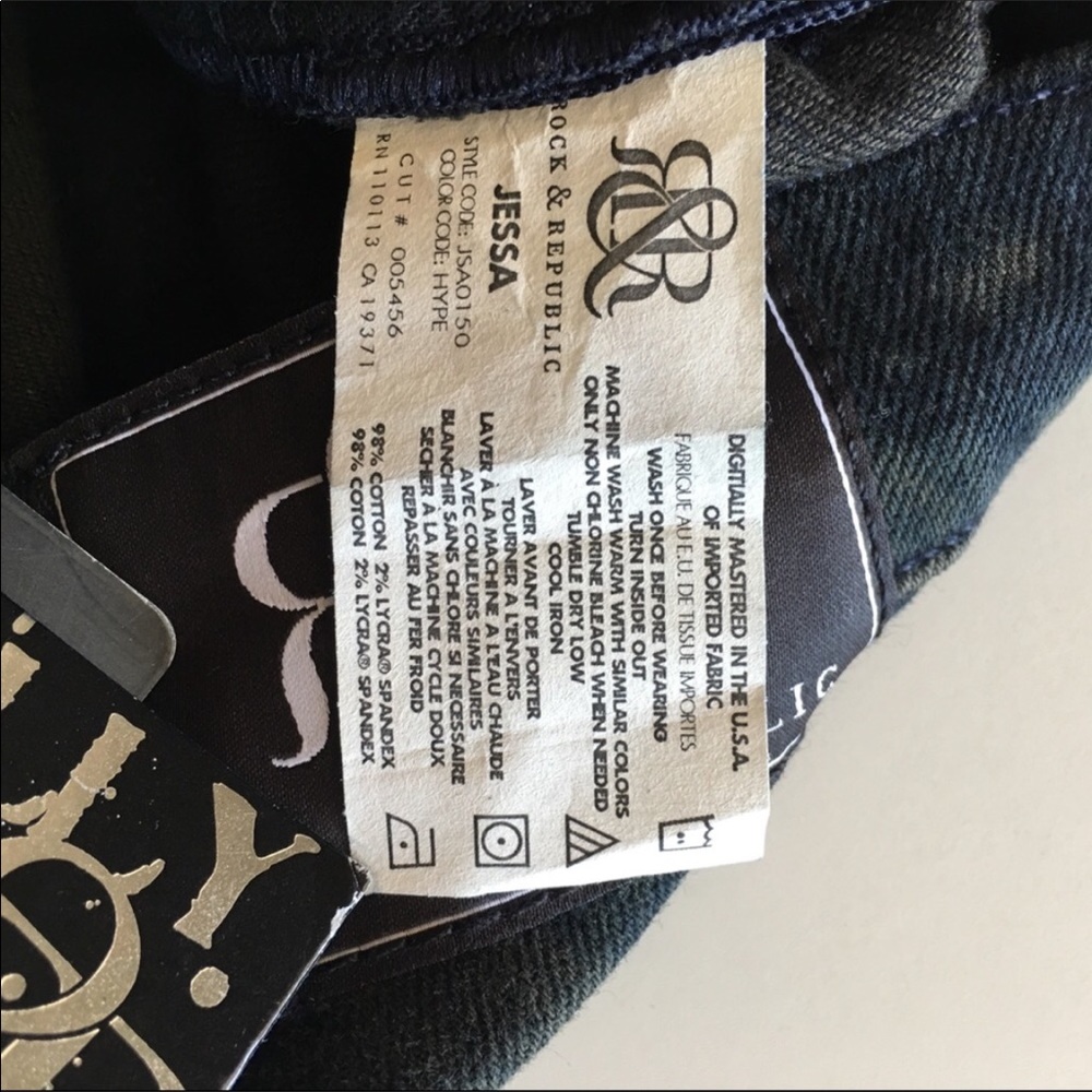 NWT Rock & Republic Hype Blue Manically / … - Picture 7 of 8